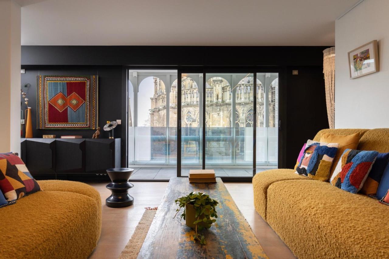 Les Suites 7 Anges - Parking, Vue Cathedrale & Centre Historique Reims Eksteriør bilde